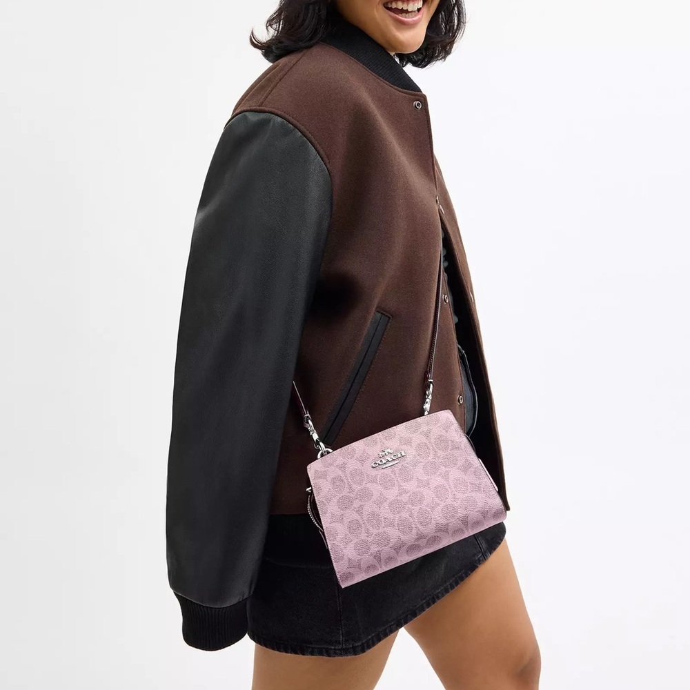 Coach Pink Signature Crossbody Bag - Picture 3 of 12